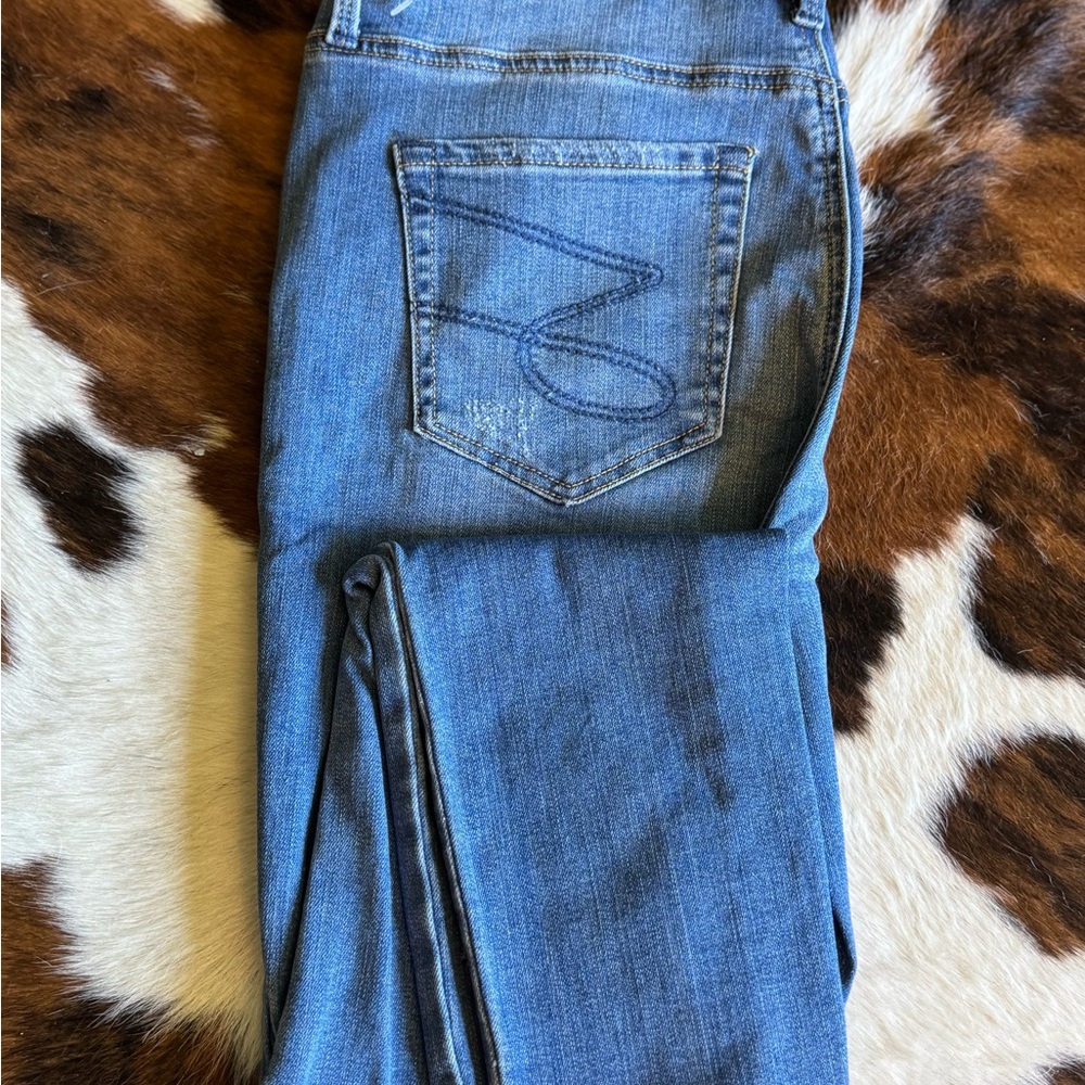 Seven 7 Vancouver Mid Rise Skinny Jeans Size 8 Embroidered Boho Hippie Denim - Picture 12 of 12